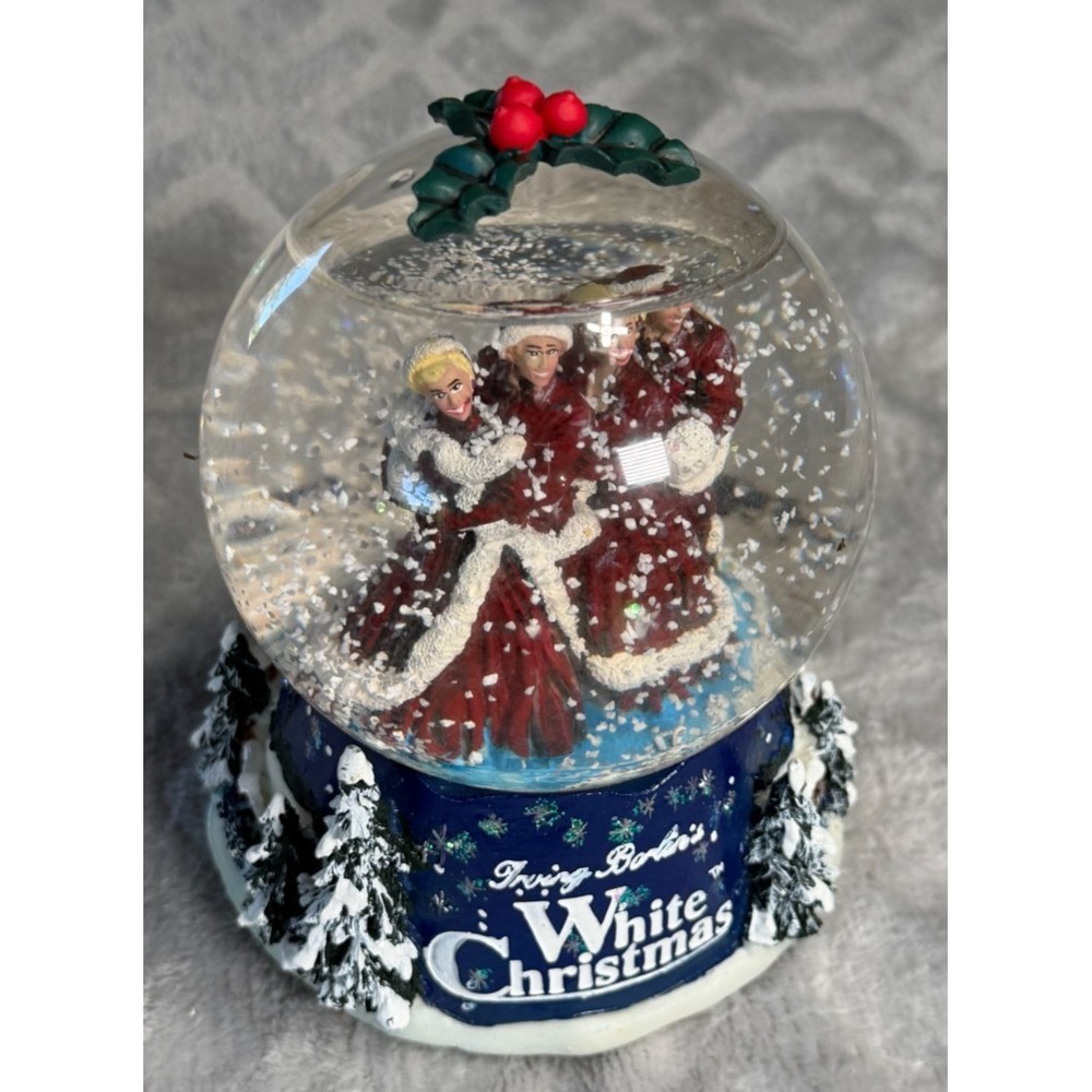 Vintage Avon Gift Collection White Christmas Irving Berlin Snow Globe 2000 Read